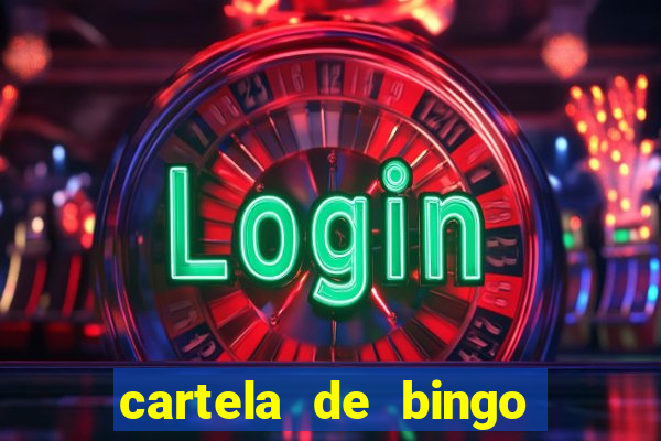 cartela de bingo cha de panela